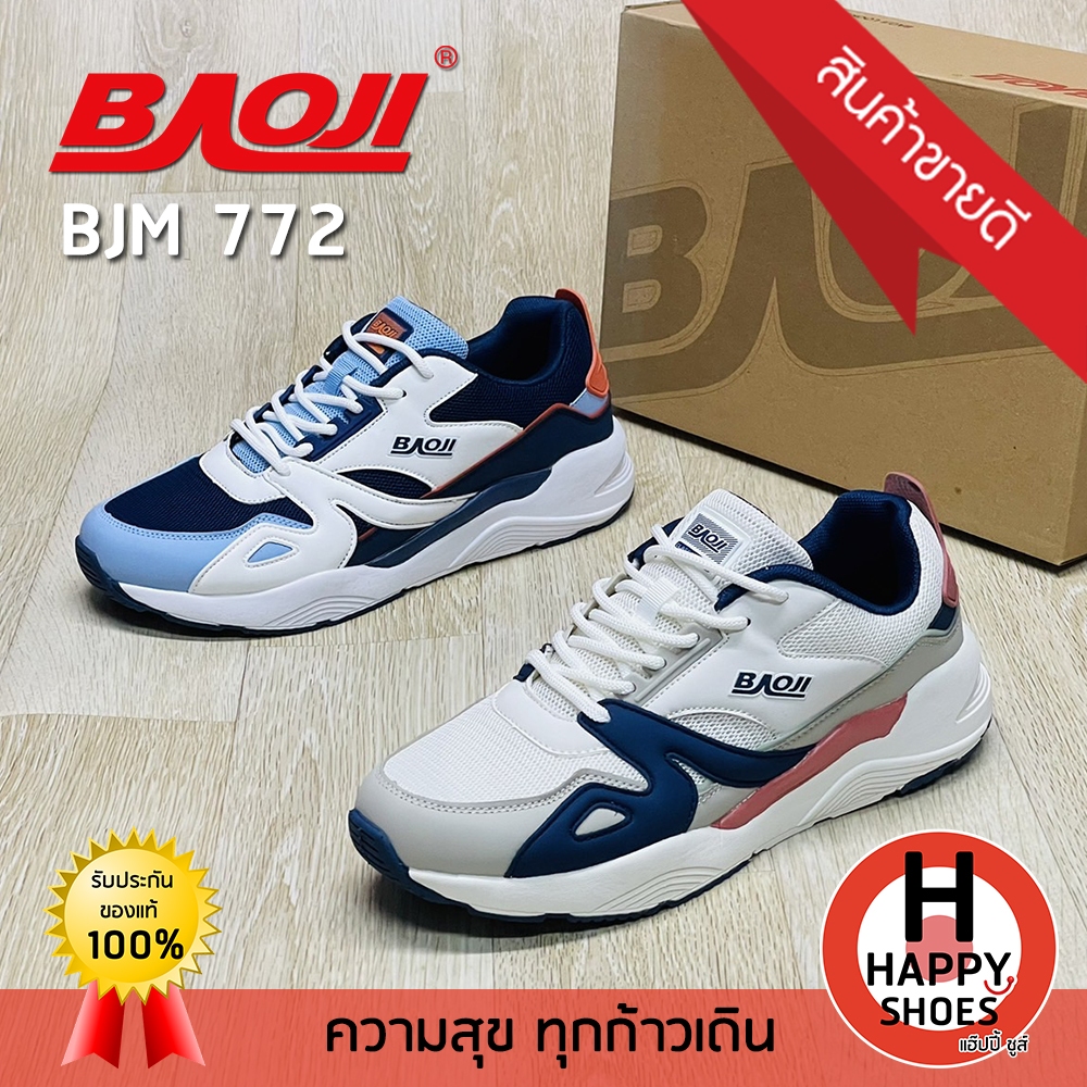 [🥇ของแท้100%🚚ส่งเร็ว🆓ฟรี...ถุงเท้า 1 คู่] BAOJI รองเท้าผ้าใบชาย ทำงานผู้ชาย กีฬาชาย รุ่น BJM772 หล่อ