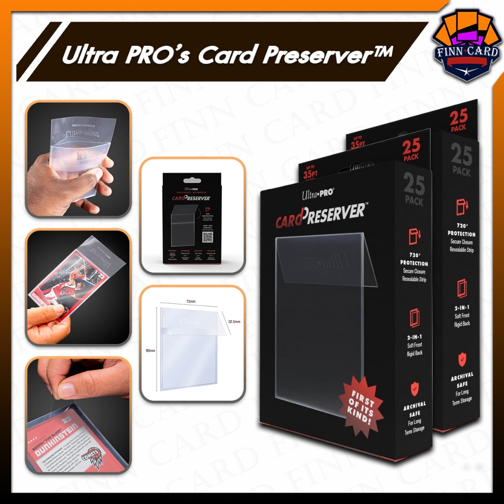 Ultra Pro Card Preserver สำหรับการ์ด 35pt ซองใส่การ์ด 1กล่อง 25ชิ้น SL