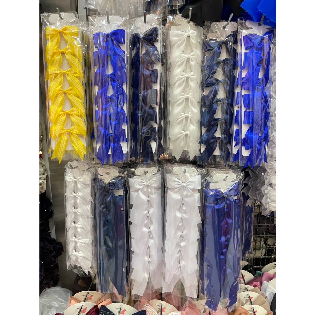โบว์ติดผมนักเรียน ( 1แผง/6ชิ้น )