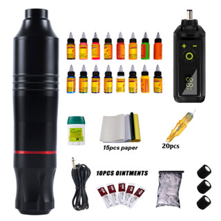 เครื่องสักปากกาไร้สายครบชุดแบตเตอรี่ DC พร้อมมอเตอร์เงียบที่…