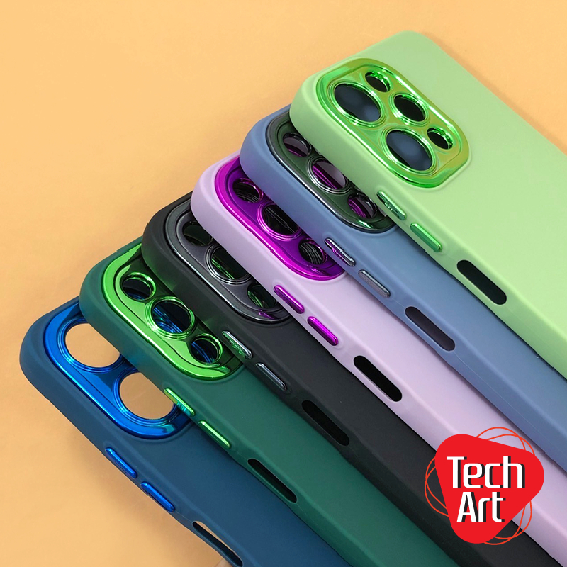 เคสนิ่มหลากสี Realme C11 C20 C30 C30s C35 C33 C51 C53 C55 C67 Narzo 50i มีแผ่นกันเลนส์กล้องด้านหลังซ