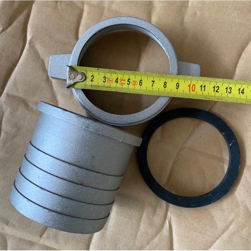 B05 ข้อต่อ ปั้ม หางปลา ข้อต่อมิเนียม 3นิ้ว ปากปั้ม สำหรับ ข้อต่อสายยาง เครื่องสูบน้ำ 3นิ้วข้อต่อปั๊มน้ำ ข้อต่ออลูมิเนียม