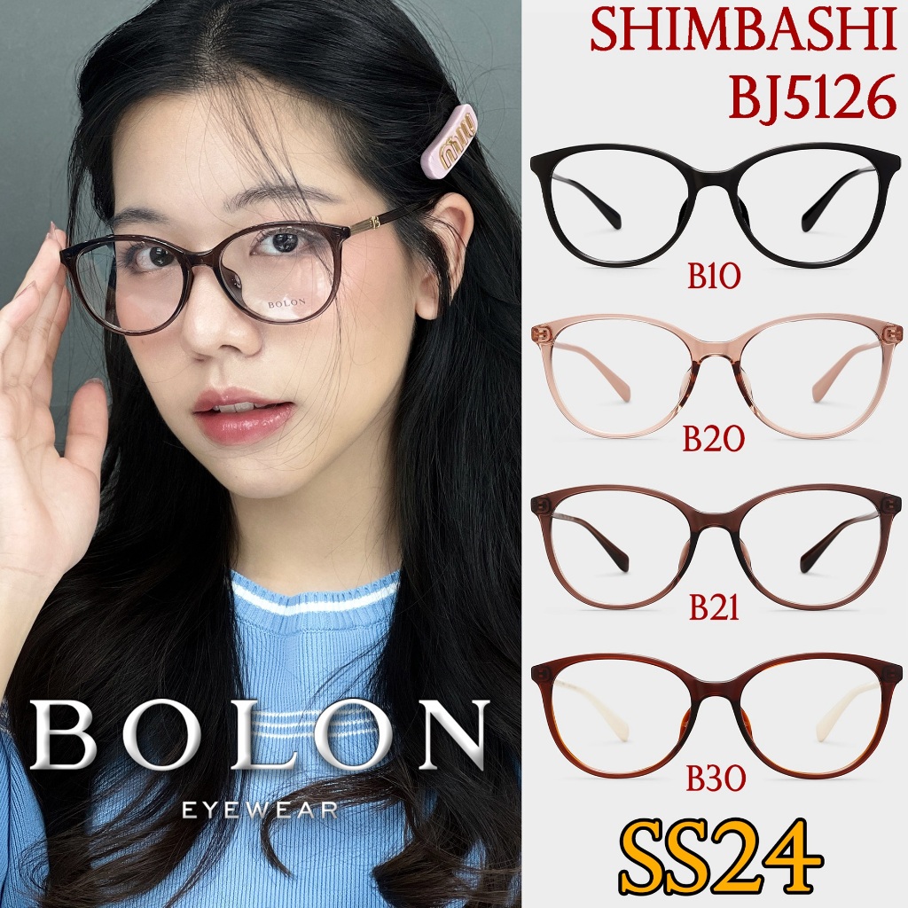 SS24 BOLON กรอบแว่นสายตา รุ่น BJ5126 B10 B20 B21 B30 [ฺTR/Acetate] แว่นของญาญ่า แว่น โบลอน แว่นตา