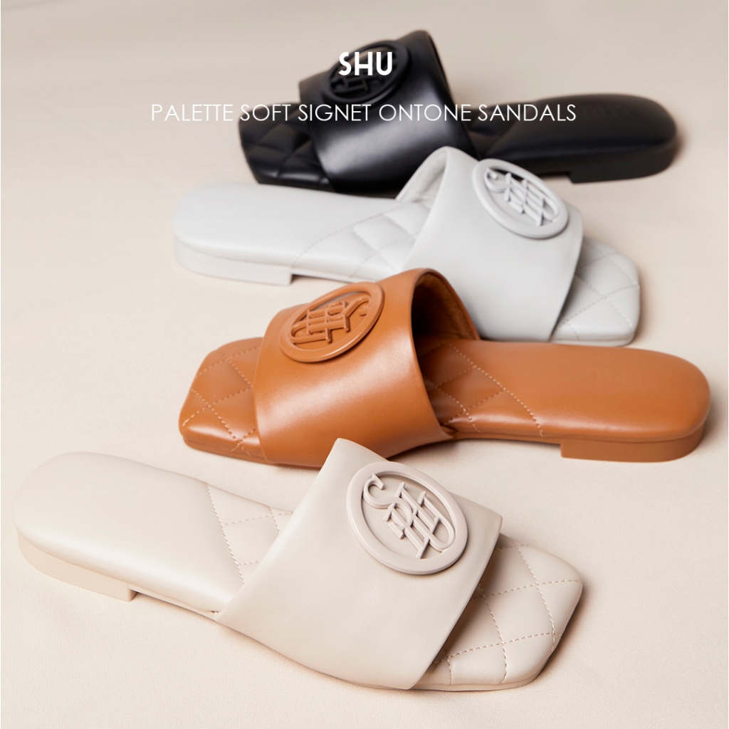 SHU PALETTE SOFT SIGNET ONTONE SANDALS รองเท้าแตะ