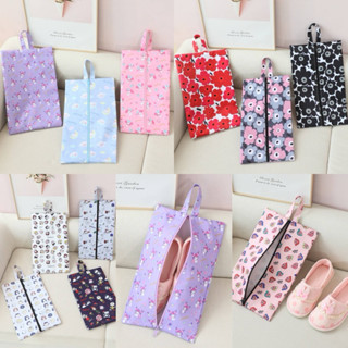 กระเป๋าใส่รองเท้า Sanrio ผ้ากันน้ำ สีพาสเทลสวย
