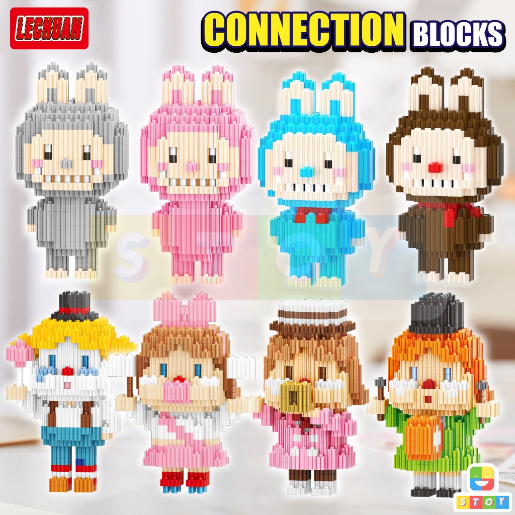 ตัวต่อ นาโน ลาบูบู้ แบบเฟือง Linkgo Art Toy Crybaby Molly Labubu Nanoblock มีให้เลือกสะสมหลายแบบ