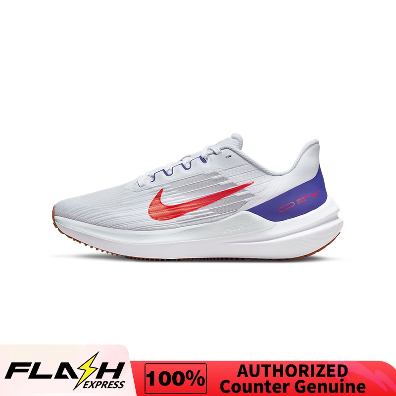 ข้อเสนอพิเศษ Nike Air Winflo 9 'Grey Concord' Running Shoes DD6203 - 006 The Same Style In The Mall