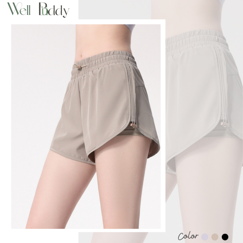 กางเกงวิ่ง WellBuddy Bevel Blitz Shorts รีวิว กางเกงออกกำลังกายมีซับใน ใส่มือถือได้