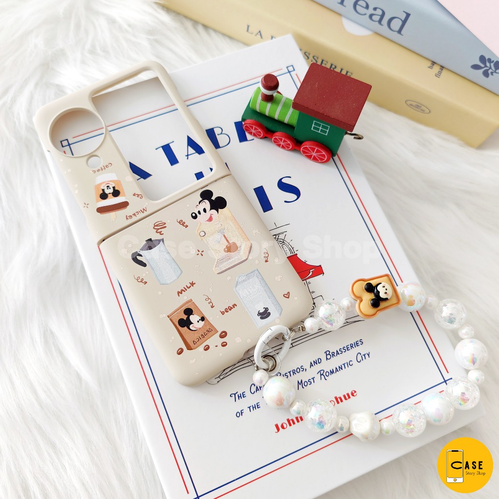 เคส OPPO Find N3 Flip / N2 Flip ลายการ์ตูนน่ารักๆ ซิลิโคนแข็ง+สายคล้อง
