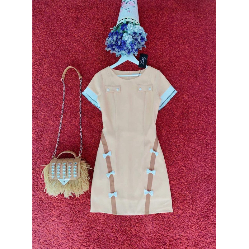 ชุดเดรสทำงาน ให้นมได้ แบรนด์ lullaby