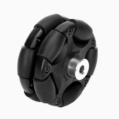 Omni wheel 58mm วัสดุพลาสติกคุณภาพสูง ล้อสีดำ (แถมข้อต่อมอเตอร์)