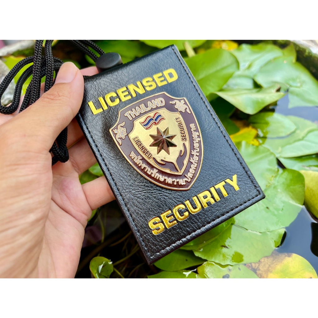 ป้ายห้อยคอ (รปภ) ด้านใน ใส่บัตร 2 ฝั่ง สายปรับได้ สวยหนังเกรดดี ถูกที่สุด ชมคลิปได้เลย