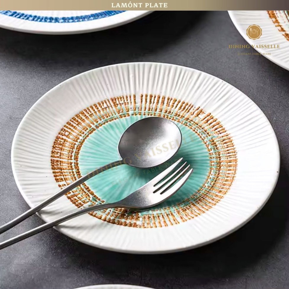 Dining Vaisselle - LAMONT PLATE  - สไตล์Modern มีเอกลักษณ์เฉพาะตัว เรียบง่ายแต่โดดเด่น ขนาด8" / 10"