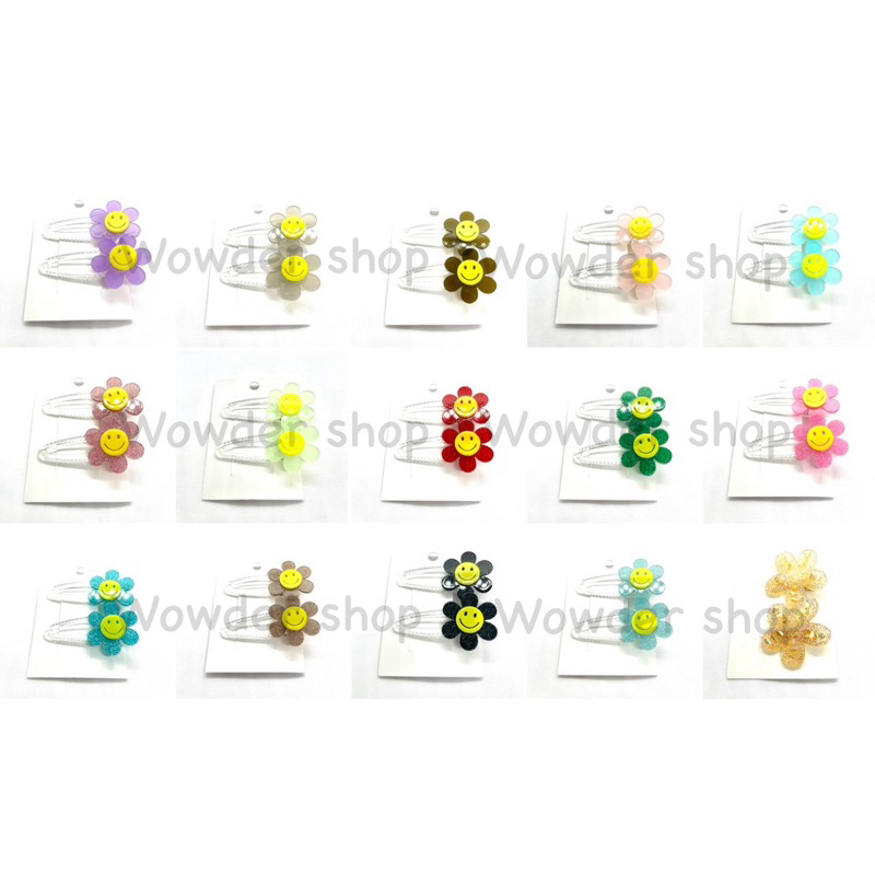 พร้อมส่ง!! กิ๊บปากเป็ดดอกเดซี่สุดน่ารัก ประดับผมเก๋ๆ ดอกเดซี่หลากสีสัน