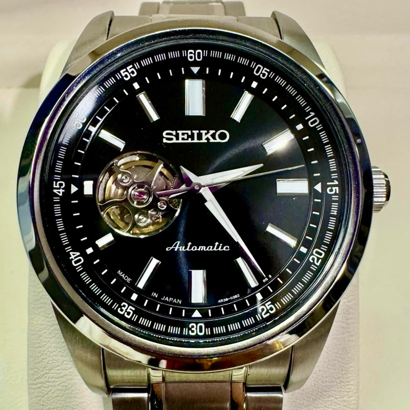 Seiko Presage Automatic Black Open Heart