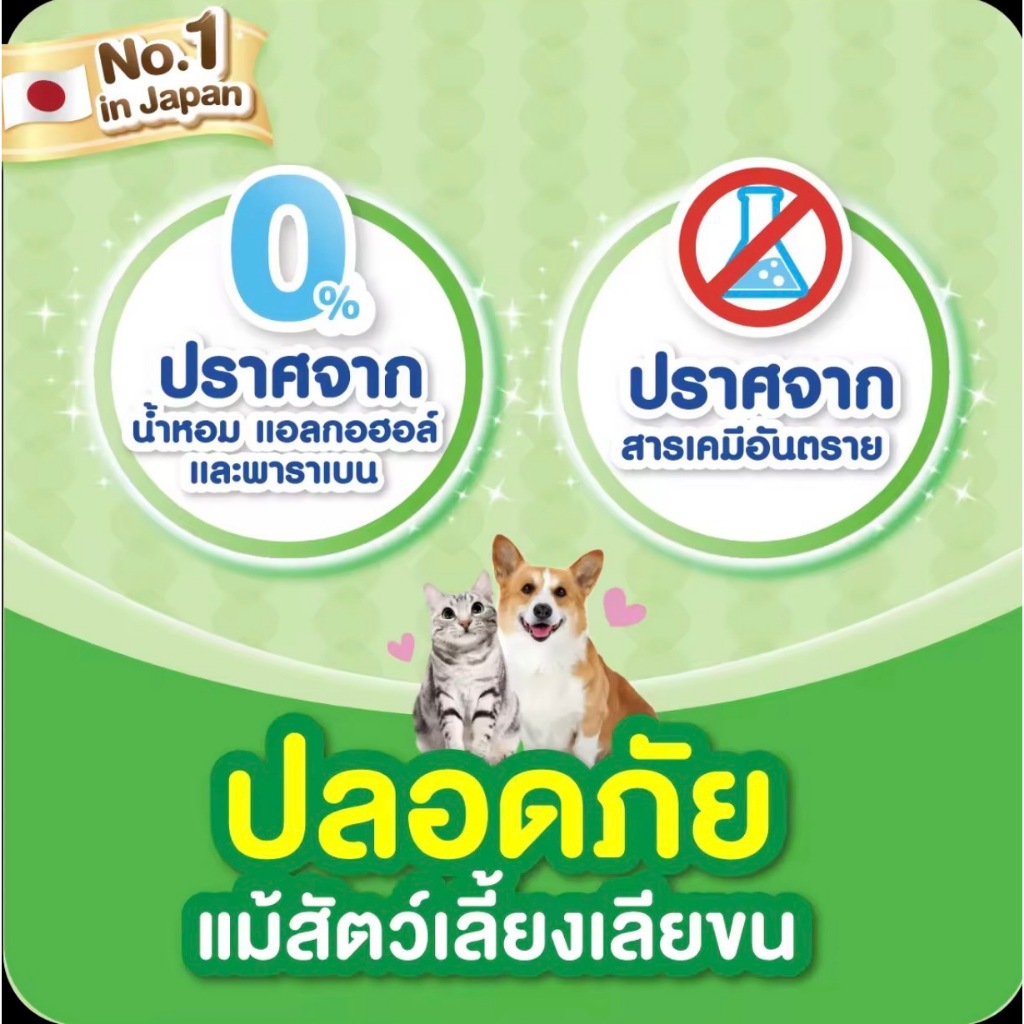 Unicharm Pet - Deo Clean Wipes เดโอ-คลีน ผ้าเปียกทำความสะอาดสัตว์เลี้ยง 20*20cm
