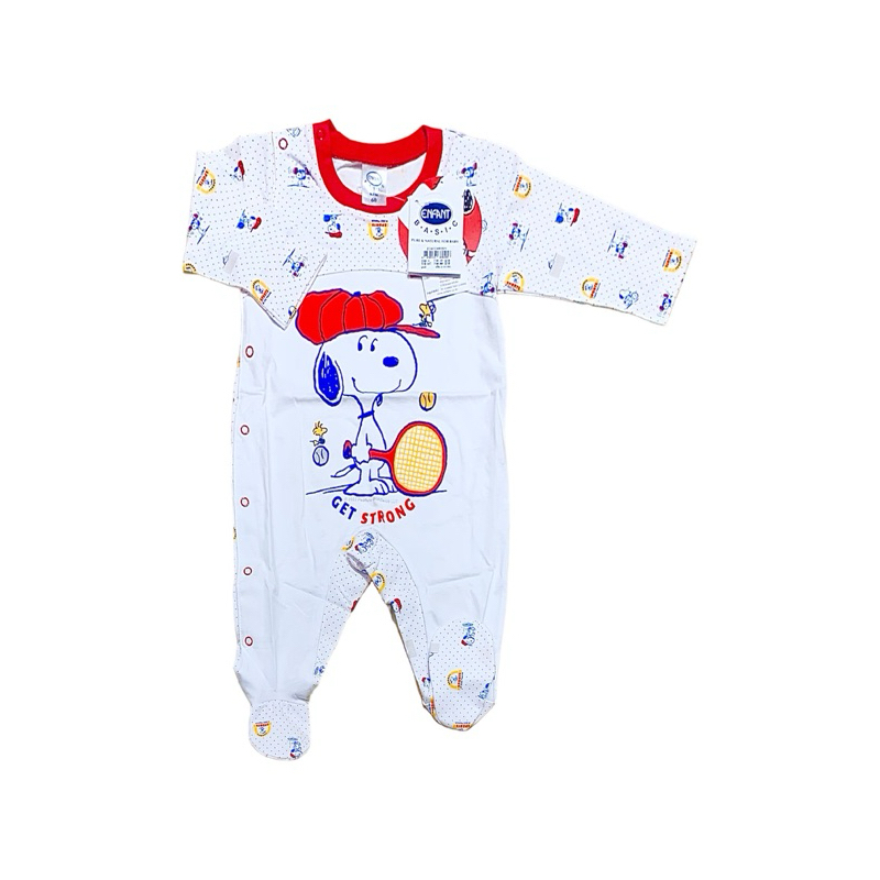 Enfant New Collection ชุดรอมเปอร์คลุมเท้า Snoopy ลายใหม่ สำหรับเด็กอายุแรกเกิด-6เดือน