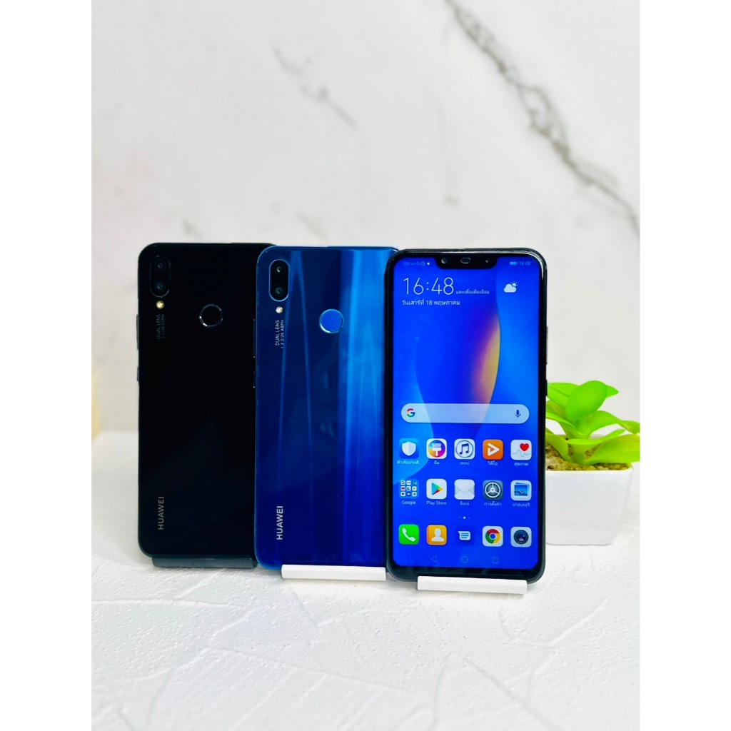 Huawei nova 3i โทรศัพท์มือสองสภาพสวยพร้อมใช้งาน ราคาถูก(ฟรีชุดชาร์จ)