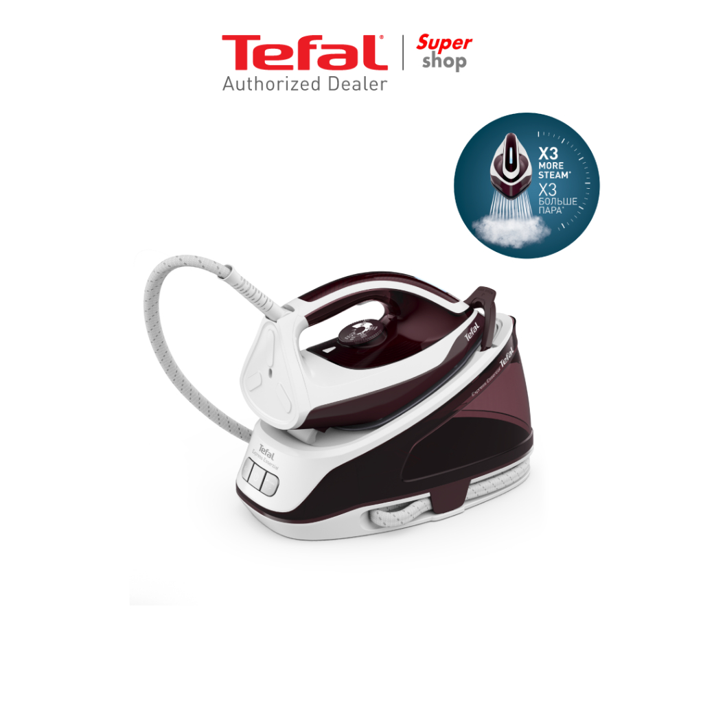 Tefal เตารีดแรงดันไอน้ำ รุ่น SV6120T0 กำลังไฟ 2,400 วัตต์ ความจุแท้งค์น้ำ 1.4 ลิตร แรงดัน 5.5 บาร์