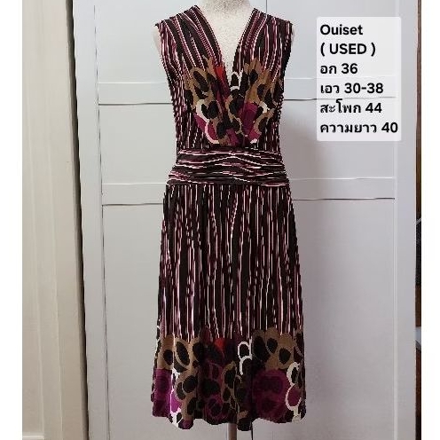 (Used like new) Ouiset Dress (36-30-44) เดรสโอเซ็ท