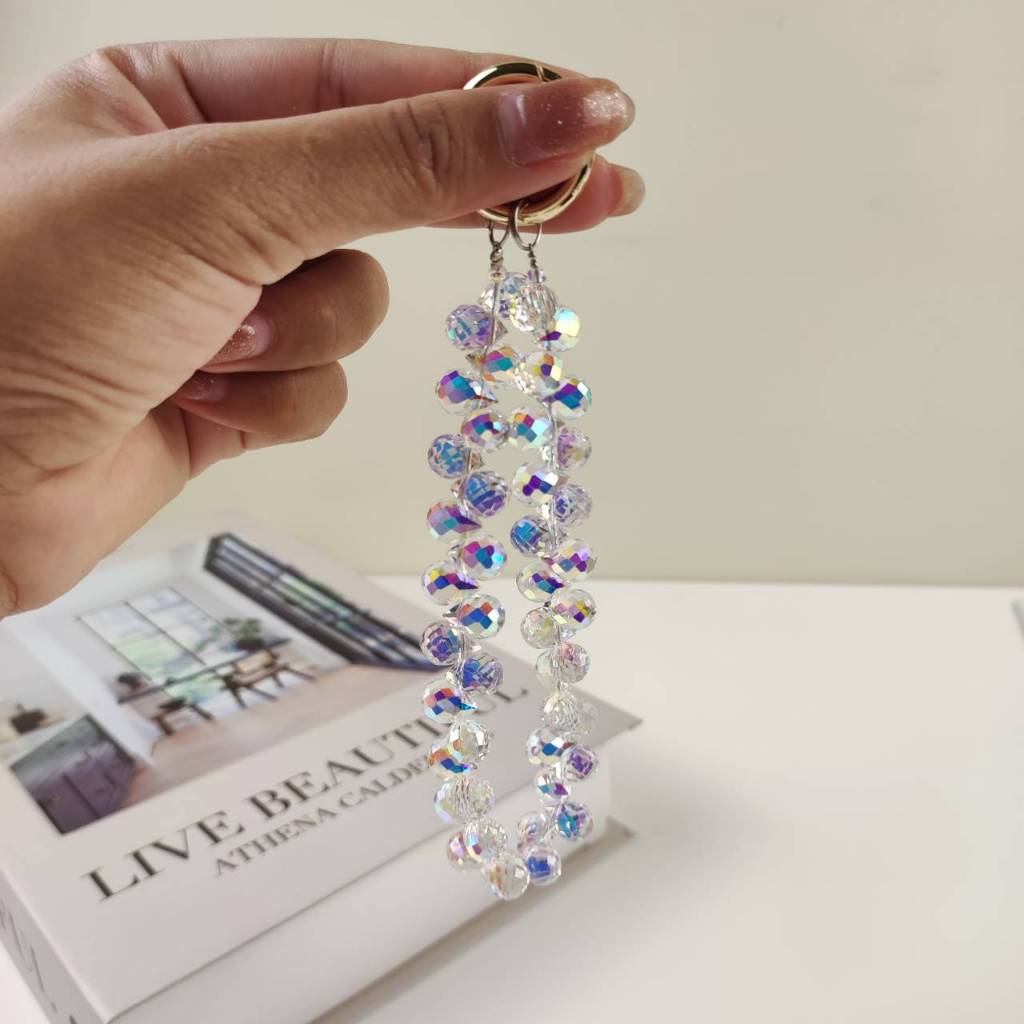 สายห้อยมือถือ แบบคริสตัล Crystal  สายคล้องมือถือ (THพร้อมส่ง ในไทย) - รูปที่ 5