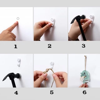 🔥พร้อมส่ง🔥ตะขอ ตะขอแขวนกรอบรูป และแบบแขวนของ แบบตอก สำหรับผนังปูน มีให้เลือกหลายแบบ สินค้าในไทย