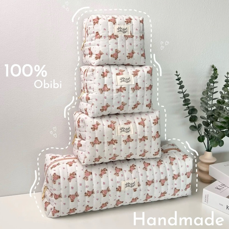 กระเป๋าใส่เครื่องสำอาง/อุปกรณ์แต่งผม (bibi bear pouch bags)