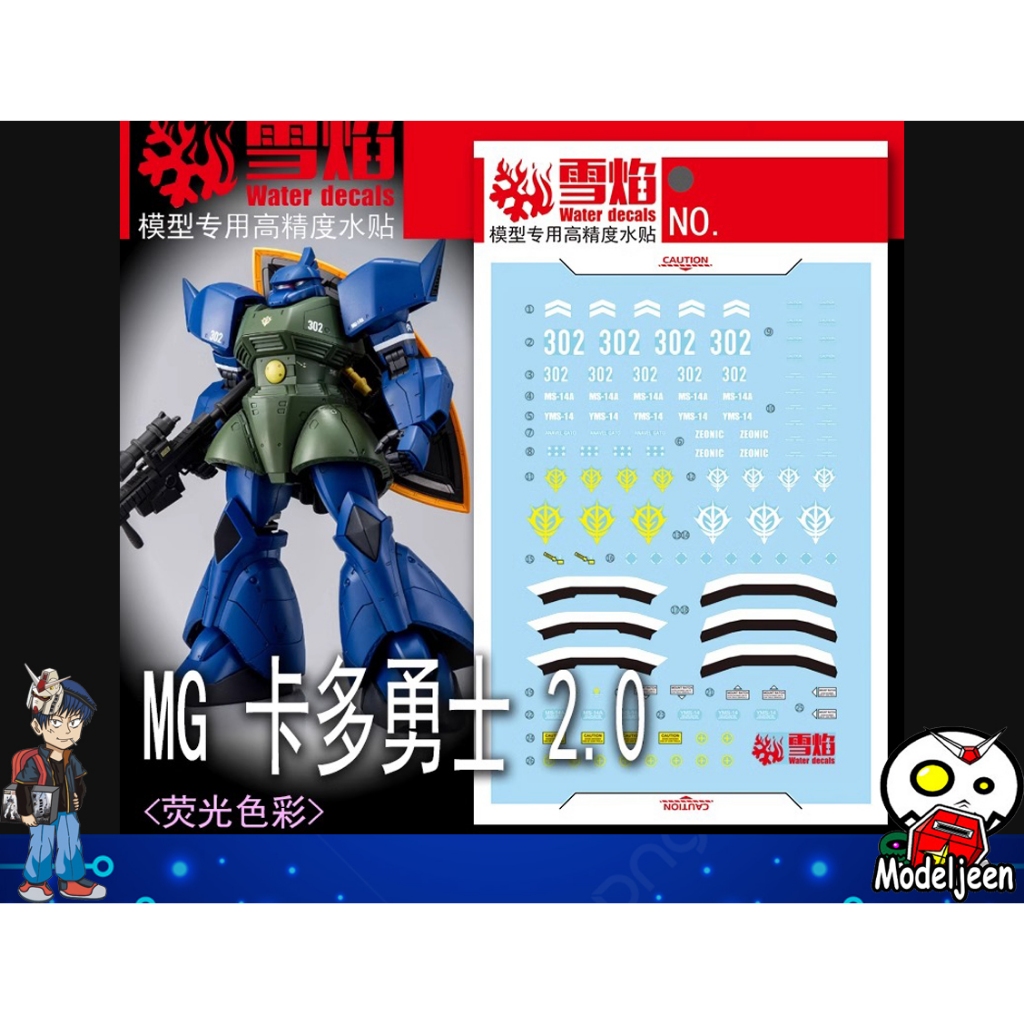 (X-Y model) Water Decal 248 MG1/100 Ms-14a Gelgoog ver 2.0 (Anavel Gato's custom)