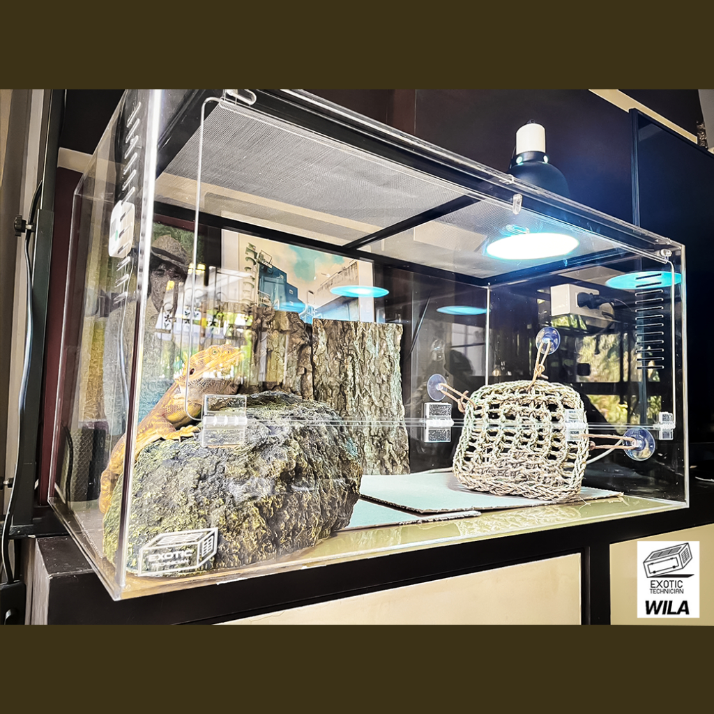 ตู้กกไฟ กรงเลี้ยงสัตว์เลื้อยคลาน ตู้อะคริลิค พร้อมตะแกรงสำหรับวางโคมให้ความร้อน - รูปที่ 3