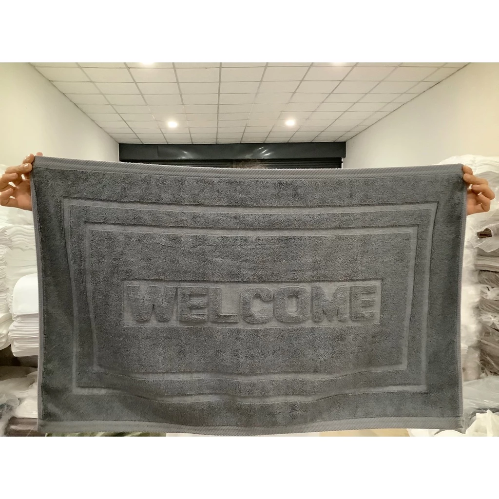 ผ้าเช็ดเท้าโรงแรม 70*45cm 8ปอนค์ welcome ราคาส่ง ดูดซับน้ำนุ่มไม่ลื่น ผ้าฝ้ายหนาขึ้น thumbnail 6