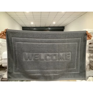 ผ้าเช็ดเท้าโรงแรม 18"x28" 8ปอนค์ welcome ราคาส่ง 000302