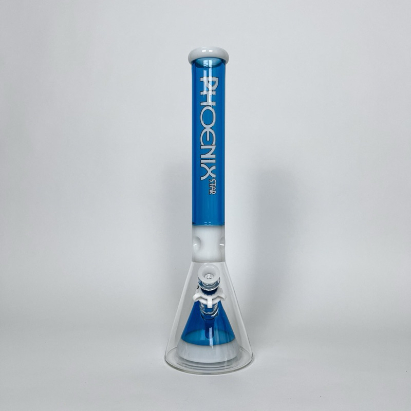 Phoenix Star Mixed Color Double Beaker Bong | 45 cm