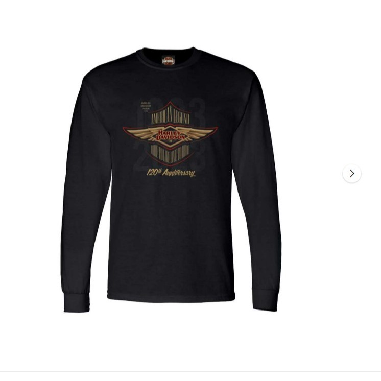 เสื้อยืดแขนยาว Harley davidson Aniversary 120th 40291362
