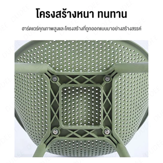 DUDEE เก้าอี้พลาสติก รุ่น DD-201 เก้าอี้สไตล์ Modern ดีไซน์พนักพิงกว้าง นั่งสบายไม่อึดอัด