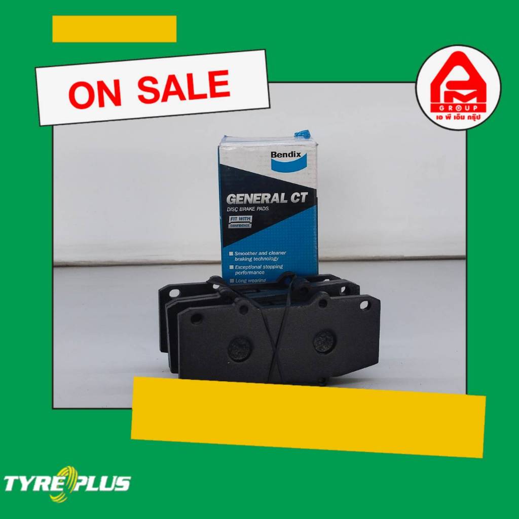 ผ้าเบรคหน้า Bendix รุ่น TOYOTA Vigo Champ 4WD - DB2221.GCT ผ้าเบรค