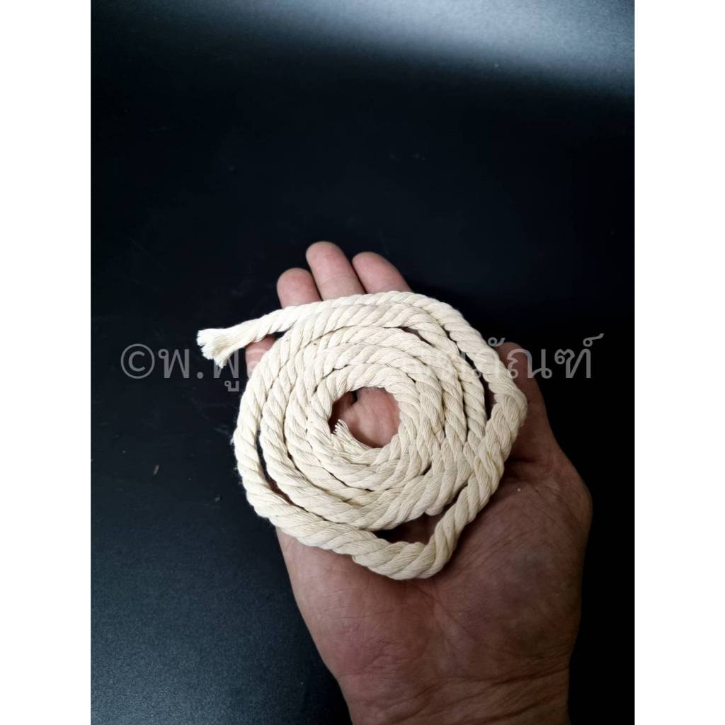 ไส้ตะเกียงน้ำมัน ทำจากฝ้ายดิบ ดูดน้ำมันได้ดี จุดติดง่าย  ยาว 1 เมตร พร้อมส่ง