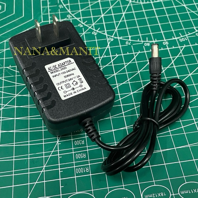 AC/DC ADAPTOR 24V 2A (แอมป์เต็ม) ใช้กับเครื่องชั่ง แจ็ค 2.1/2.5MM
