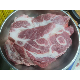 สันคอหมูสด (750-1000g.) 🐷🔥 สันคอแช่แข็ง ส่งด่วนภายในวัน🔥 🚛เหมาค่าส่ง ฟรีกล่องโฟม!! ทุกจังหวัดทั่วไทย🎉