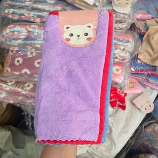 ผ้าทำความสะอาด ขนาด30x30ซม คละสี เนื้อนาโน ซับน้ำดี ( ผ้าเช็ดของ สีพื้น เฉพาะ 1 ผืน )