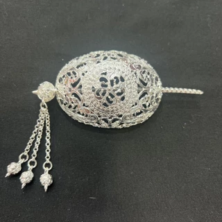 Accessories รัดเกล้าครึ่งเสี้ยวลายดอกพิกุล 03 เครื่องประดับชุดไทย