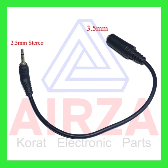 สายแปลงAdapter 2.5 To 3.5 Stereo ขนาด 20Cm 1เส้น