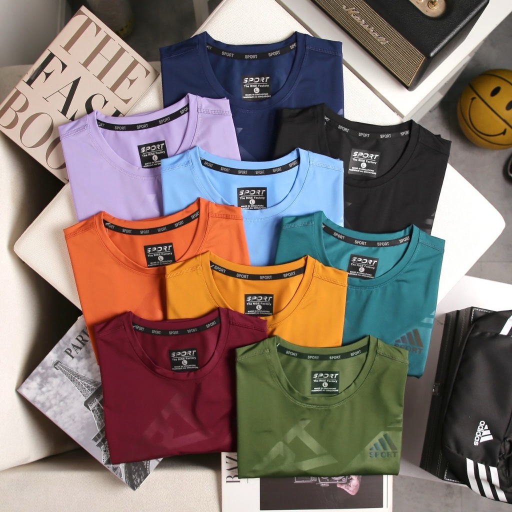 เสื้อกีฬาสกรีนSPORT ผ้านุ่มลื่น ใส่สบาย แขนกุด มีไซ M L XL XXL 3XL