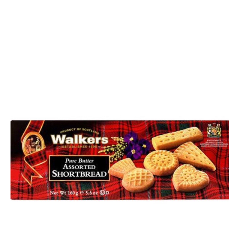 วอล์คเกอร์ สบิสกิต คุกกี้   Walkers Pure Butter ShortBread Cookies 160กรัม
