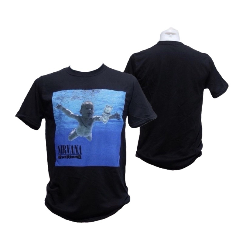 เสื้อวง NIRVANA T-SHIRT ลาย NEVERMIND ALBUM (2024) ลิขสิทธิ์ของแท้ UK