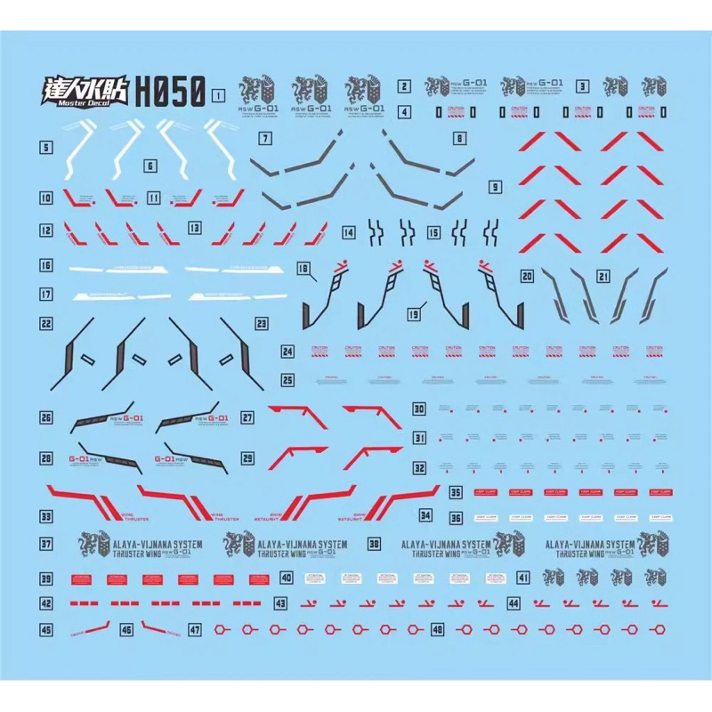 IB Decal HG Gundam Bael Water Decal