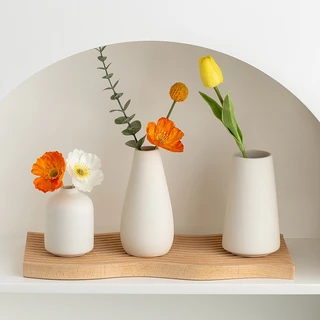 OurHome [แจกันเซรามิก] เครื่องประดับแจกันเซรามิกที่เรียบง่าย YC Simple ceramic vase ornament แจกันเรียบง่าย ของแต่งบ้าน