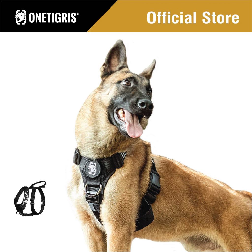OneTigris สายรัดอกสุนัข Goliath K9 Training Harness ชุดฝึกสุนัข สายจูงรัดอกสัตว์เลี้ยงปรับได้ เสื้อก