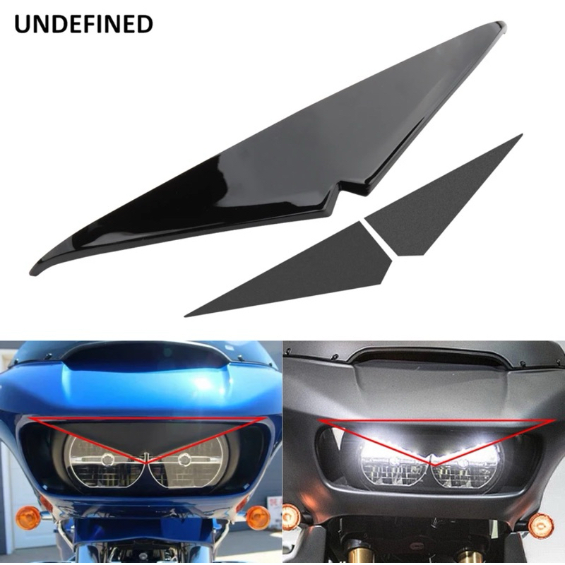 แองกี้เบิด Headlight Mean Mug Bezel Trim For Harley Touring Road Glide Special CVO FLTRX 2015-2022
