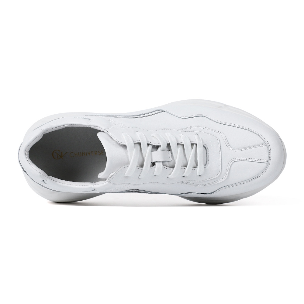 Chunky Sneakers - White  (8cm lifted)
