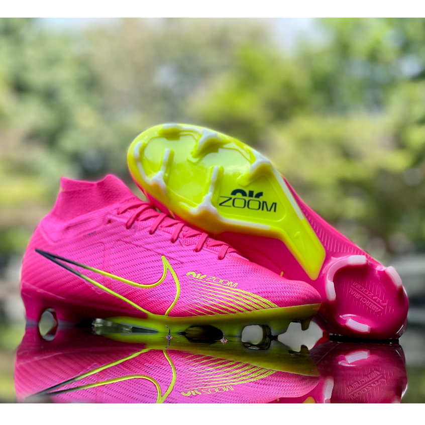 รองเท้า สตั๊ด ฟุตบอล NIKE ZOOM MERCURIAL VAPOR 15 ELITE FG หุ้มข้อ ข้อสูง แถม ถุงผ้า + ดันทรง + กล่อง ถ่ายจากสินค้าจริง